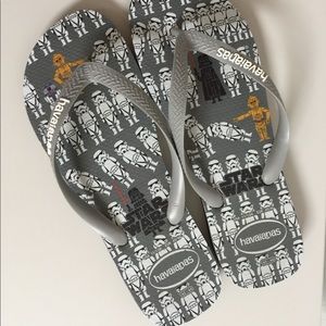 NWOT Havaianas Star Wars Flip Flops Size 11/12 Men
